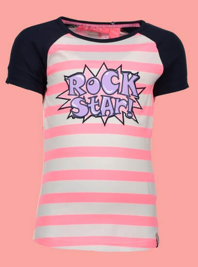 Bild B.Nosy T-Shirt Rock Star stripes bubblegum #5433