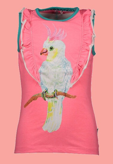 Bild B.Nosy Top / T-Shirt Parrot Artwork pink #5451