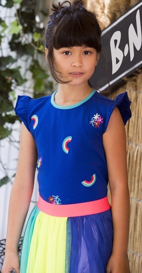 B.Nosy T-Shirt princess blue #5464 Mdchenkleidung Sommer 2020