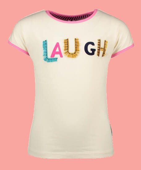 Bild B.Nosy T-Shirt Laugh offwhite #5441