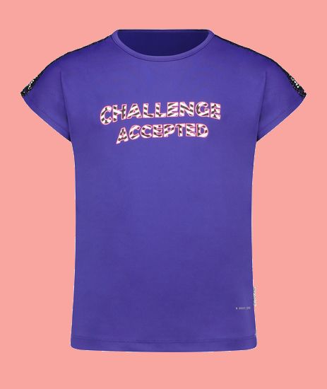 Bild B.Nosy Sport T-Shirt Challenge mesh purple #5415