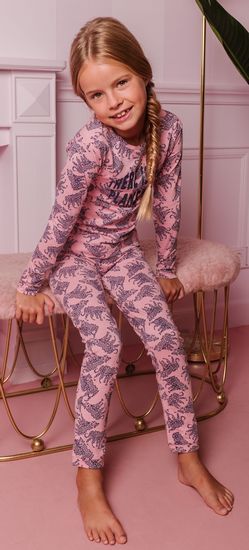 B.Nosy Pyjama / Schlafanzug Panther pink #5001 fr den Winter 2022/2023