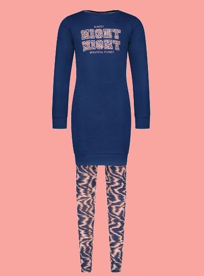 Bild B.Nosy Pyjama / Schlafanzug blue/pink #5003