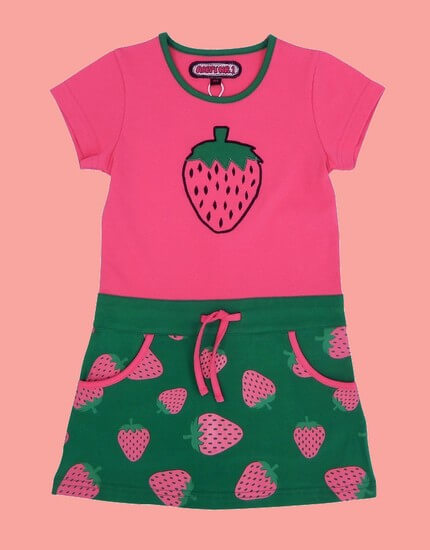 Bild Happy Nr.1 Kleid Strawberry pink/green #128