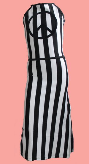 Bild Lavalava Kleid Catwalk black and white stripes #150