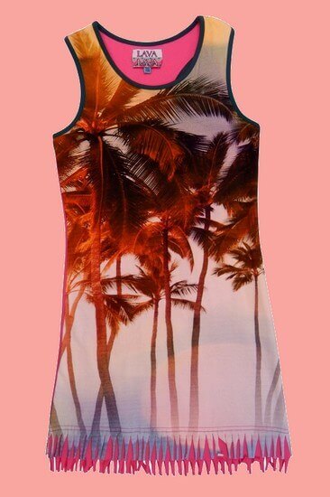 Bild LavaLava Kleid Palmen multicolor #170