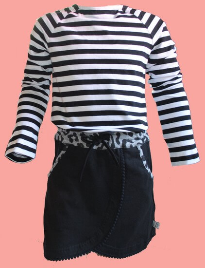 Bild LavaLava Kleid Stripes Black and White #214