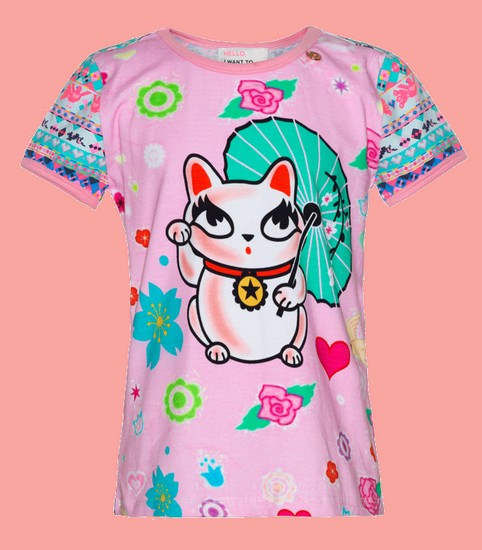 Bild Mim-Pi T-Shirt Lucky Kitty pink #303