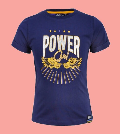 Bild Nais T-Shirt Imane Power Girl navy #008