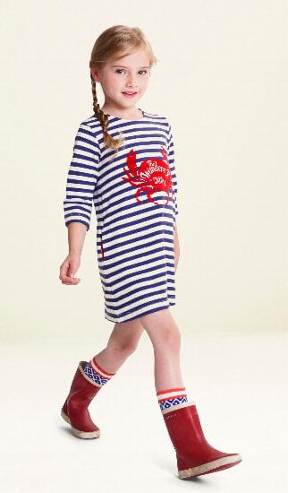 Oilily Kleid Haring Crab striped blue #E263