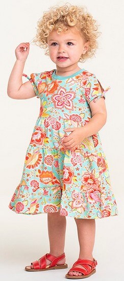 Oilily Sommer 2022 Kleid Domino South Sey trkis #081