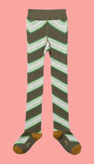 Bild Oilily Strumpfhose Mattiala diagonal striped green #206