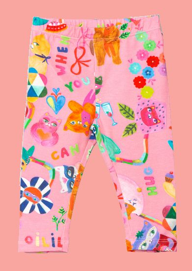 Bild Oilily Leggings Peppy Hug when you can pink #081
