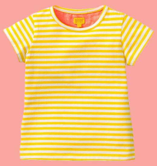 Bild Room Seven T-Shirt Tins Stripes yellow #E014
