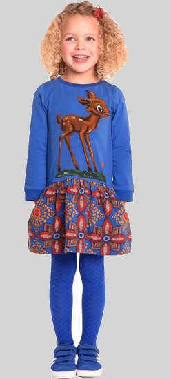 Kleid Tatty Bambi african print blue #023 - Room Seven Winter 2017/2018